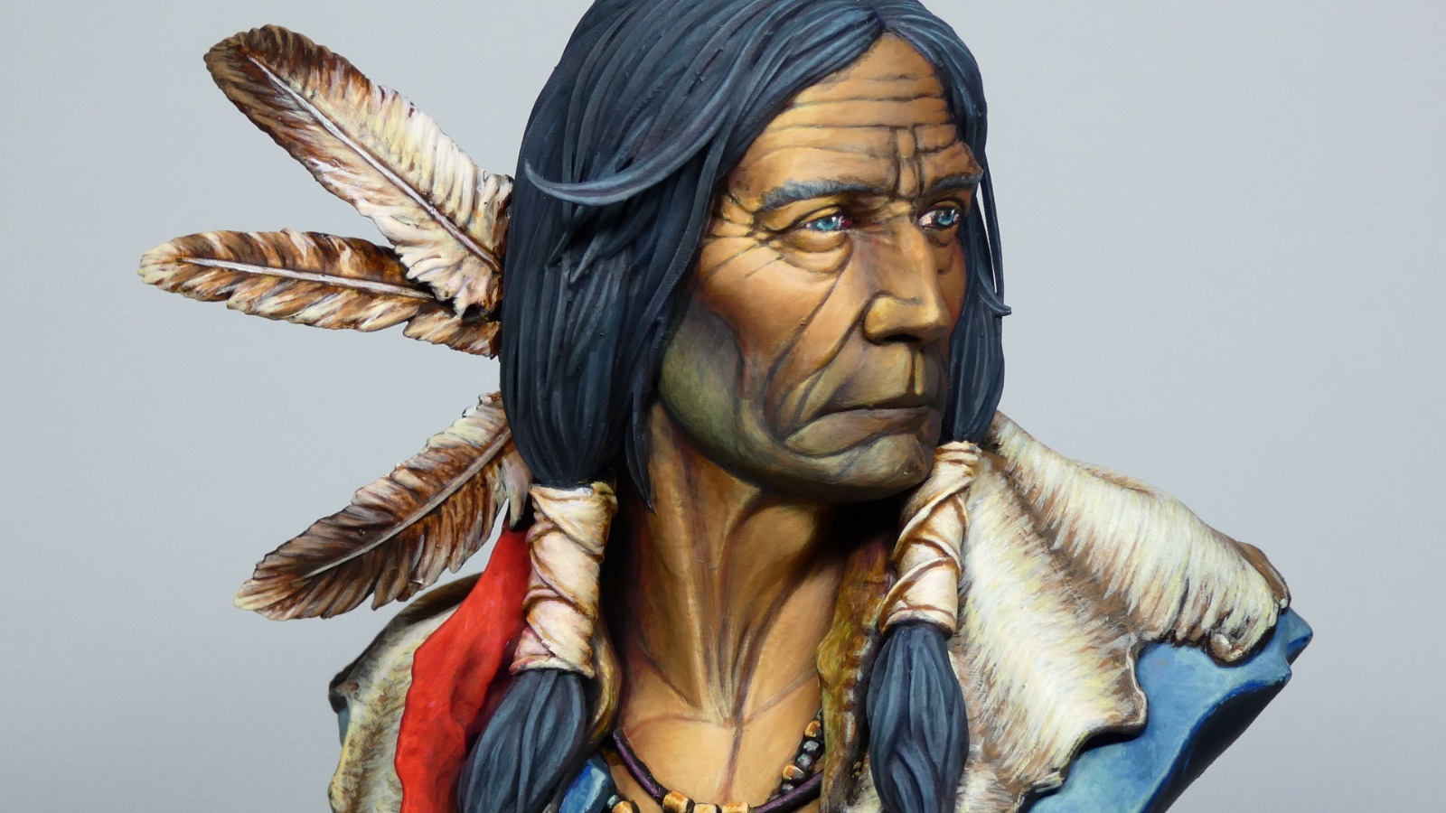 cara en primer plano del nativo americano