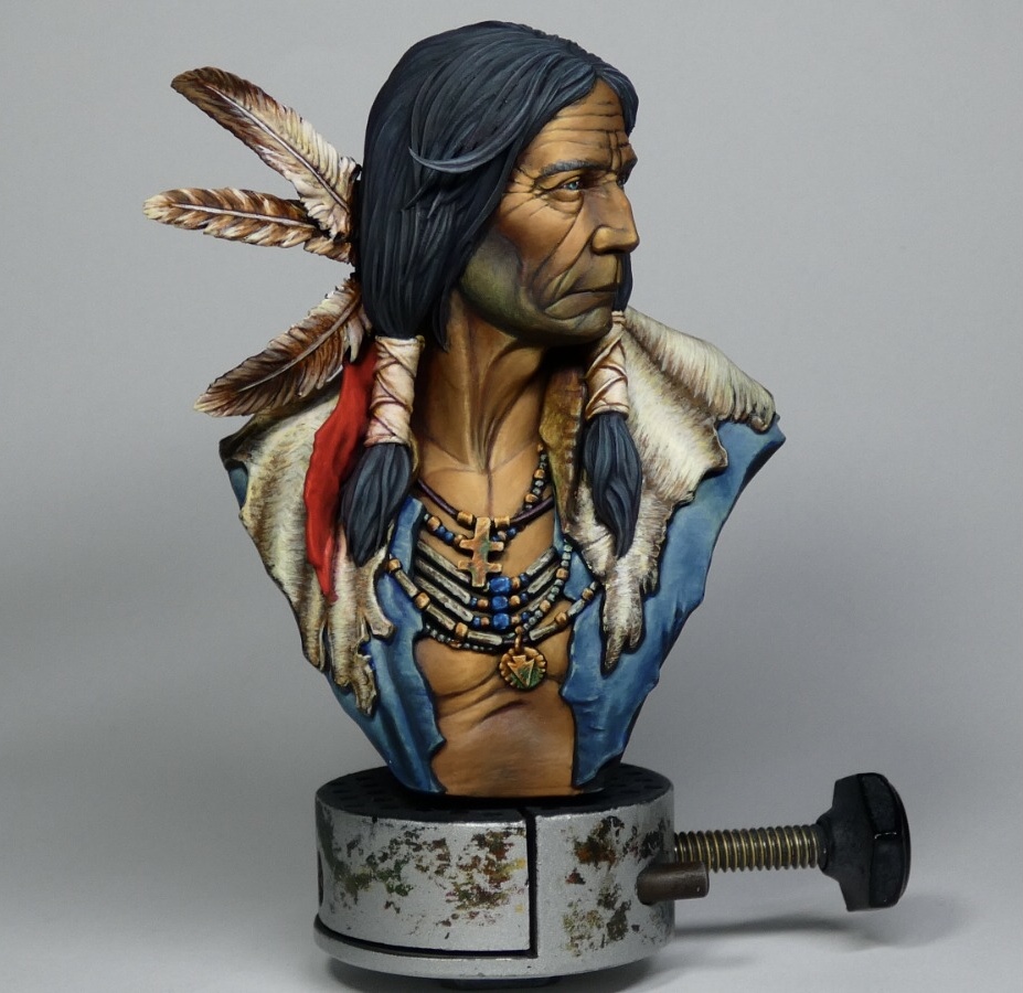 busto nativo americano